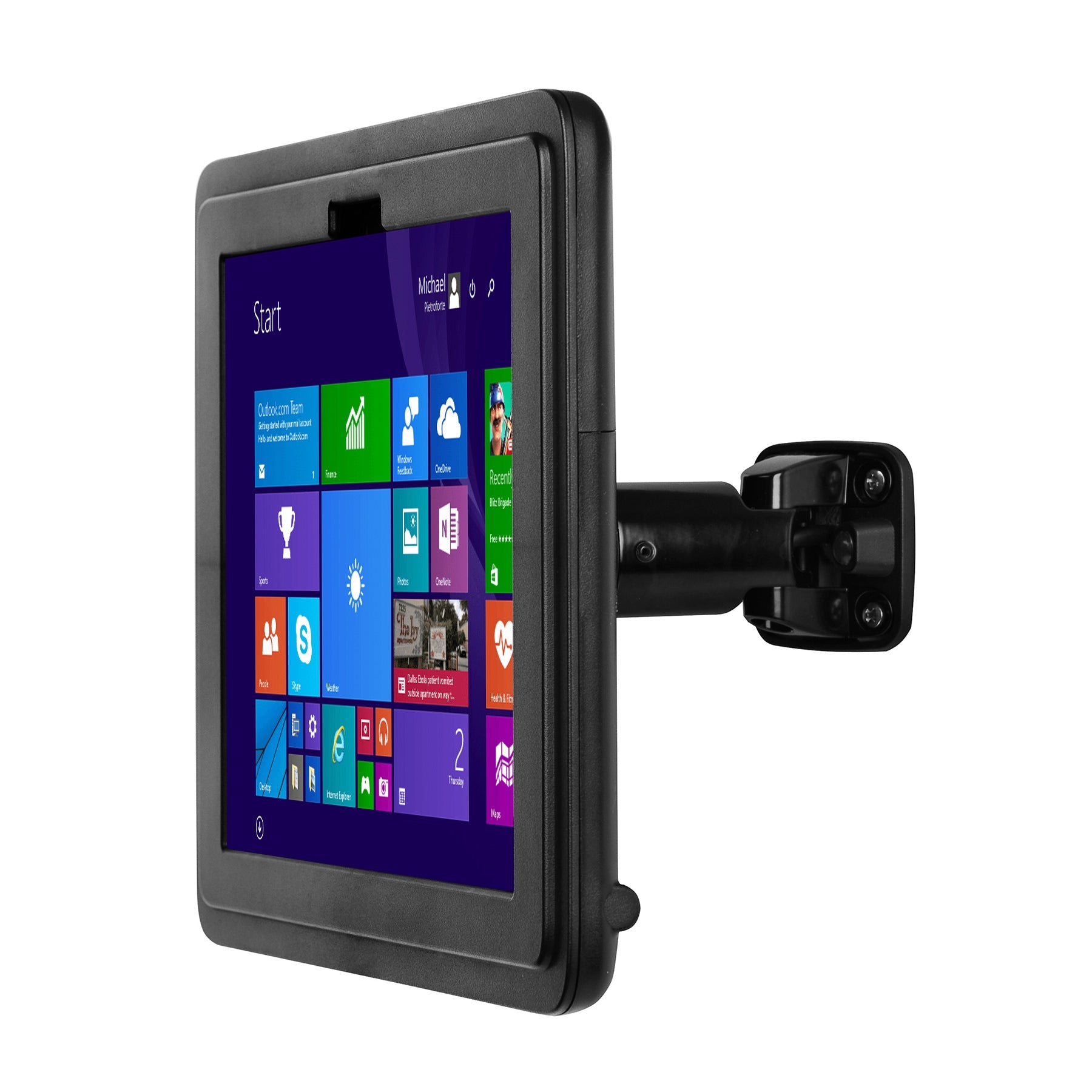 Lilitab Wall Pro Tablet Kiosk - Black